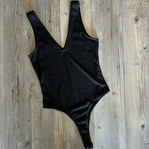 Black Thong Bodysuit